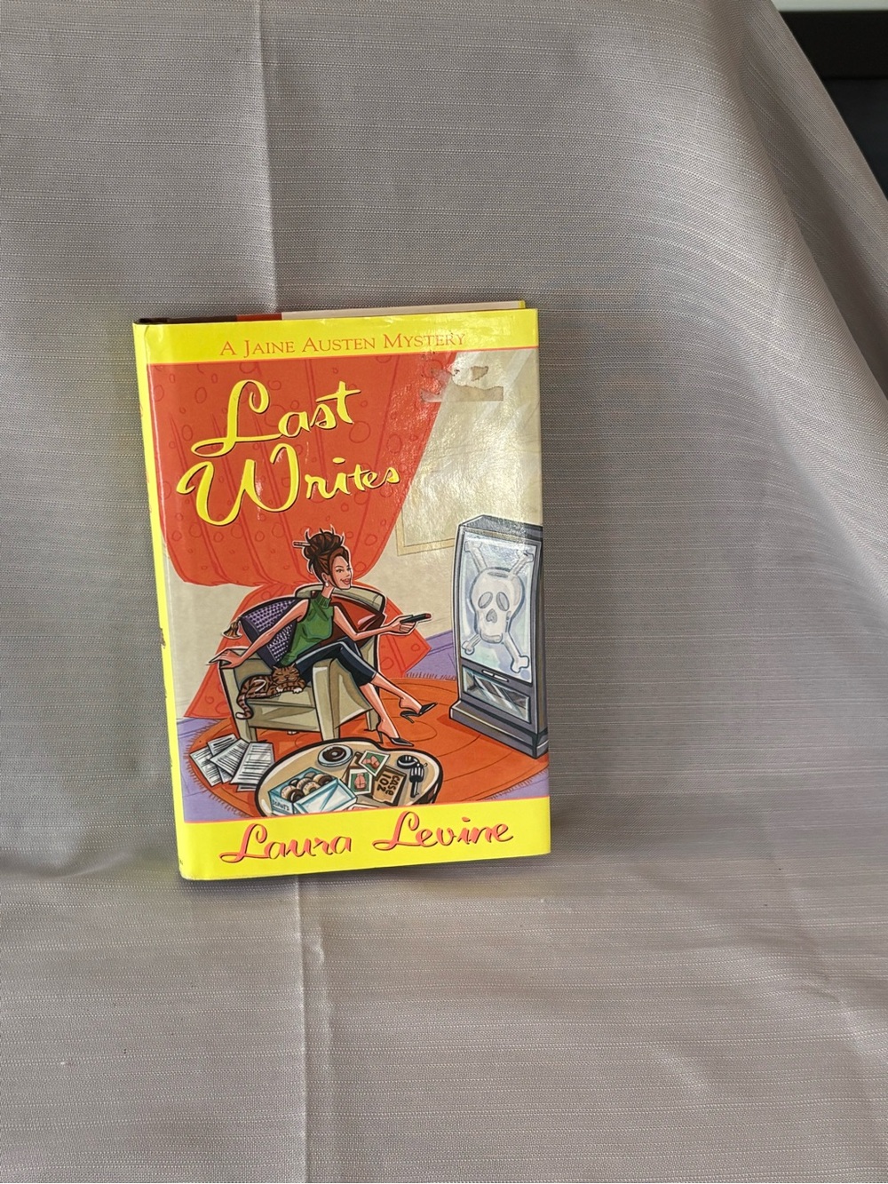Laura Levine 'Last Writes' Yellow Decorative Book Accent